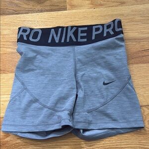 Nike Women's Gray Pro Shorts